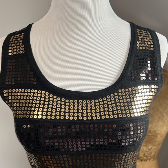 Black and Gold sequin dress - Picture 7 of 9